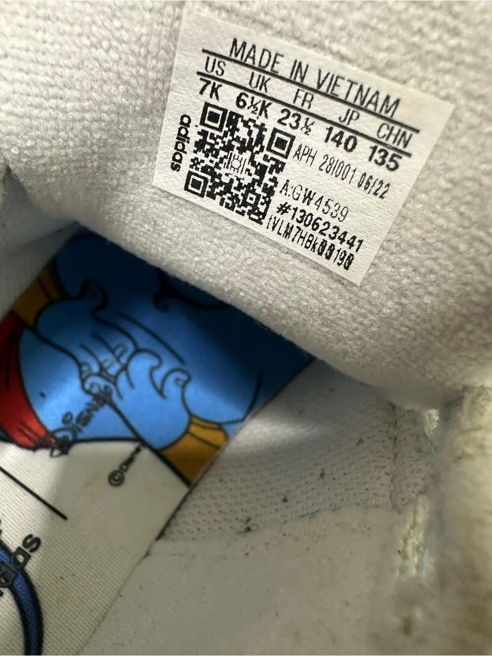 ADIDAS STAN SMITH DISNEY BLUE TODDLER SNEAKERS SZ 7